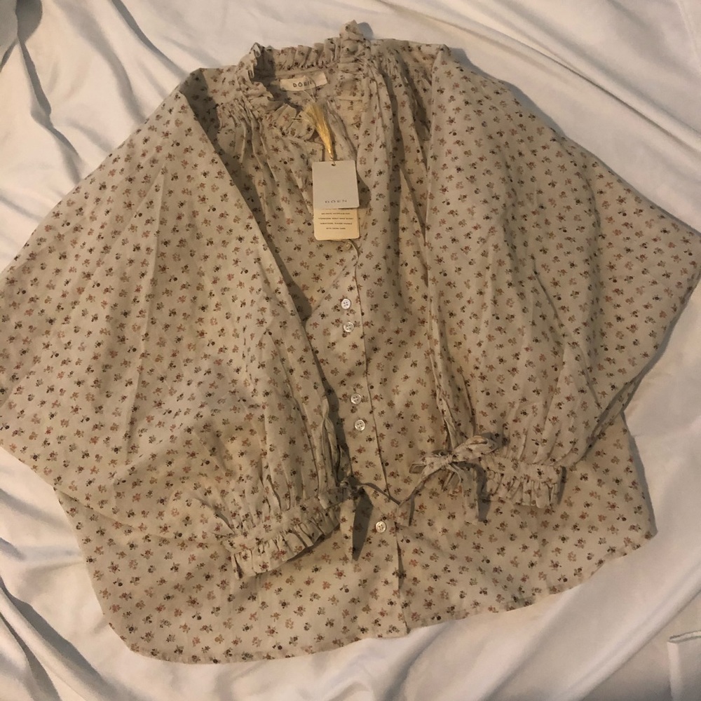 DÔEN rose top NWT size S